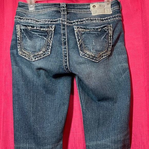 SILVER JEANS CO. SUKI LOW RISE BOOTCUT SIZE 25 - Picture 12 of 15